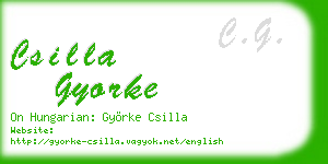 csilla gyorke business card