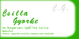 csilla gyorke business card